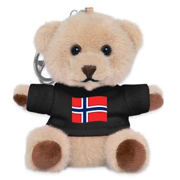 Norway - Design - Teddy Keyring - black - Front
