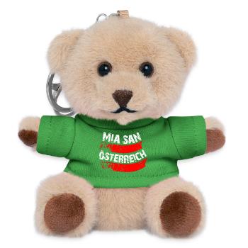 Mia san wir sind Österreich - Teddy Schlüsselanhänger - Grün - Vorne