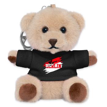 Fußball Berlin - Teddy Schlüsselanhänger - Schwarz - Vorne