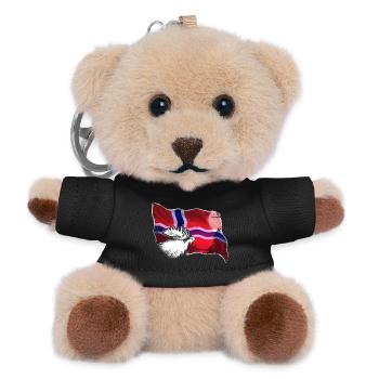 Norwegen - Teddy Schlüsselanhänger - Schwarz - Vorne