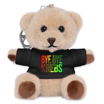 Bye Bye Kreps Rainbow Design - Teddy Keyring - black - Front