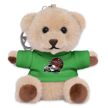 Car Mx5 Miata Japanese writing - Teddy Keyring - green - Front