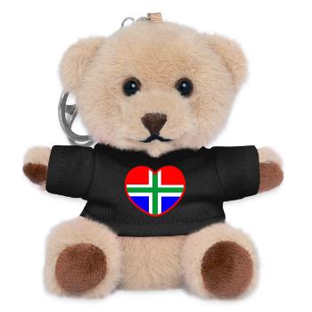 Das wahre Herz von Groningsevlag Groningen - Teddy Schlüsselanhänger - Schwarz - Vorne