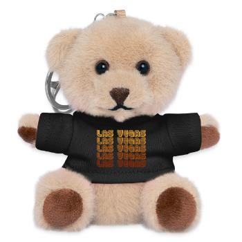 LasVegas Gradient Grid - Teddy Schlüsselanhänger - Schwarz - Vorne