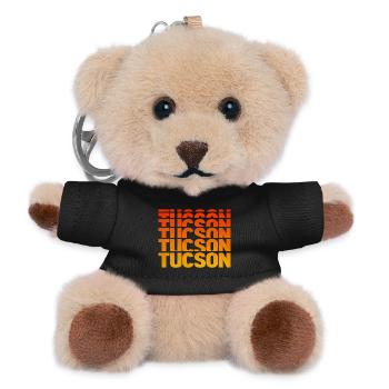 Tucson Gradient Block Typo - Teddy Keyring - black - Front