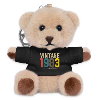 Vintage 1983 Original Print - Teddy Keyring - black - Front