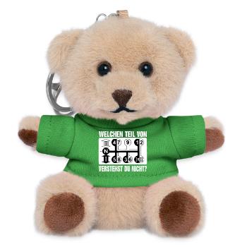 Belarus Gangschaltung - Du wirst es nie verstehen - Teddy Schlüsselanhänger - Grün - Vorne