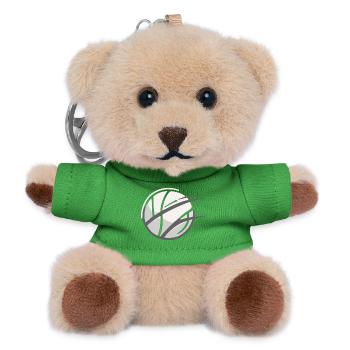 Volleyball - minimalistisches Logo - Teddy Schlüsselanhänger - Grün - Vorne
