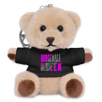 Dodgeball Queen - Teddy Keyring - black - Front