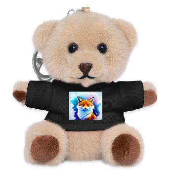 Neon Fee Fuchs - Teddy Schlüsselanhänger - Schwarz - Vorne