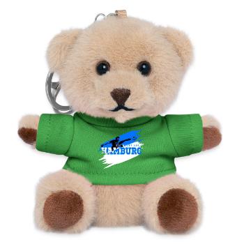 Fußball Hamburg Norden Fan - Teddy Schlüsselanhänger - Grün - Vorne