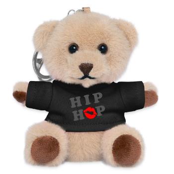 i love hip hop - Teddy Keyring - black - Front