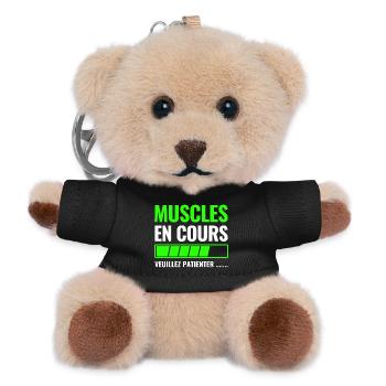 Muscles in progress please wait - Teddy Keyring - black - Front