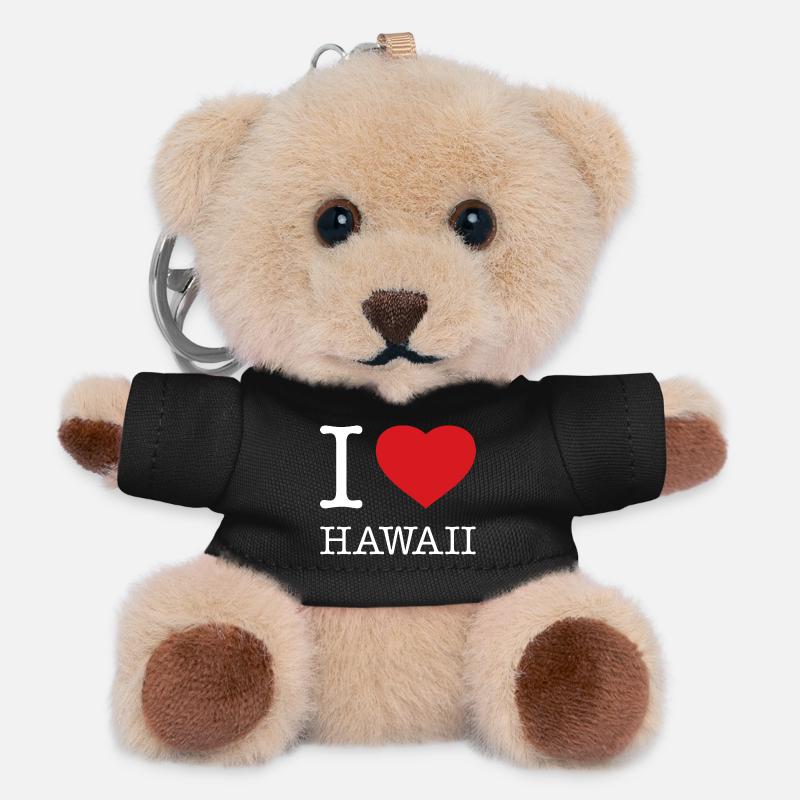 J’ADORE HAWAÏ - Porte-clés ourson - noir