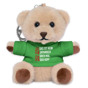 Kein Japanisch - Teddy Schlüsselanhänger - Grün - Vorne