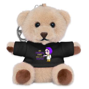 Chemistry Chemist Chemistry Teacher Funny Science - Teddy Keyring - black - Front