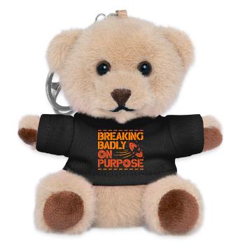 Clay pigeon shooting Target shooting - Teddy Keyring - black - Front