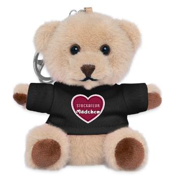 Stuckateur Mädchen Azubi Stuckateurin Kollegin - Teddy Schlüsselanhänger - Schwarz - Vorne