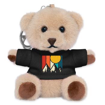 Randonnée Randonneur Alpiniste Cadeau - Porte-clés ourson - noir - Devant
