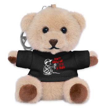 It's a trick - Teddy Keyring - black - Front