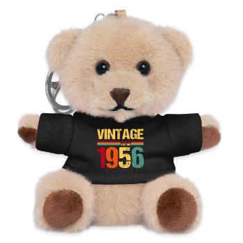 70. Geburtstag 1956 Jahrgang Limited Edition - Teddy Schlüsselanhänger - Schwarz - Vorne