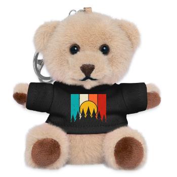 Randonnée Randonneur Alpiniste Cadeau - Porte-clés ourson - noir - Devant