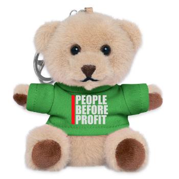 People Before Profit Activism Justice Logo - Teddy Keyring - green - Front