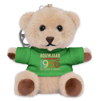 Baujahr Mai 1966 unzerstörbar - Teddy Schlüsselanhänger - Grün - Vorne