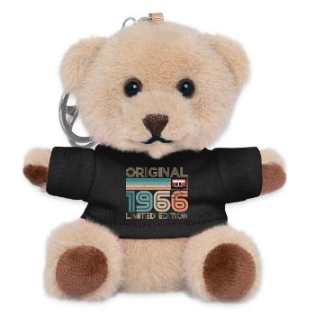 60 ans 60e Anniversaire 1966 Original Vintage - Porte-clés ourson - noir - Devant