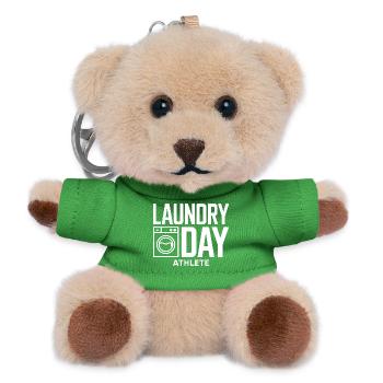 Laundry Day Athlete Wäsche Humor - Teddy Schlüsselanhänger - Grün - Vorne