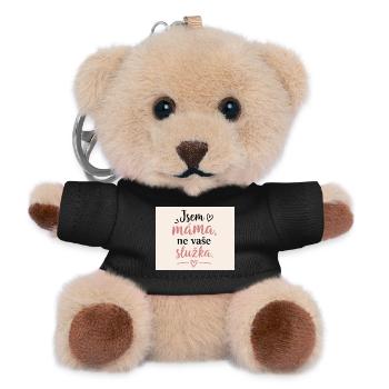 Ich bin Mama, nicht deine Putzfrau - Teddy Schlüsselanhänger - Schwarz - Vorne