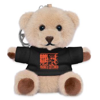 Cool Dads Club - Dad 2026 Father's Day Gift - Teddy Keyring - black - Front