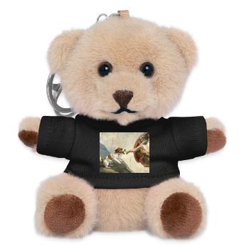 Dog God Hand Beagle Dog meme - Teddy Keyring - black - Front