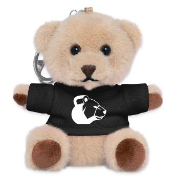 Bear Kettlebell Graphic Logo Dynamic - Teddy Keyring - black - Front