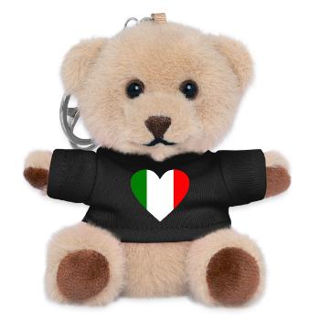 Italien - Teddy Schlüsselanhänger - Schwarz - Vorne