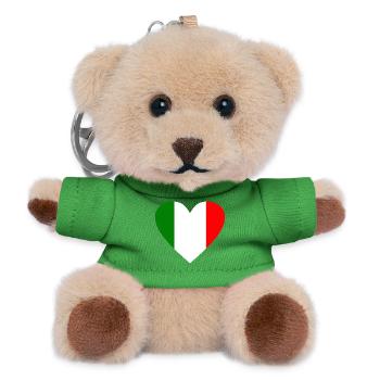 Italie - Porte-clés ourson - vert - Devant