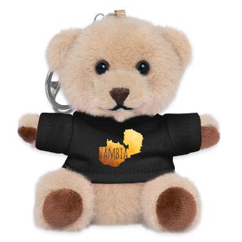 Zambia - Teddy Schlüsselanhänger - Schwarz - Vorne
