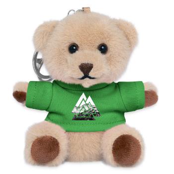Valknut, Symbol von Odin - Mit Gebirge - Teddy Schlüsselanhänger - Grün - Vorne