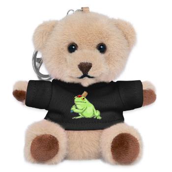Frog Cricket Cricket Bat - Teddy Keyring - black - Front