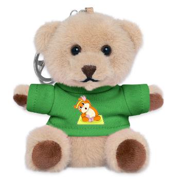 Gymnastique de fitness yoga hamster - Porte-clés ourson - vert - Devant