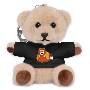 Löwe Fleisch - Teddy Schlüsselanhänger - Schwarz - Vorne