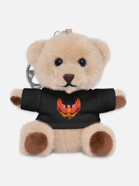 Phoenix Phönix - Teddy Schlüsselanhänger - Schwarz