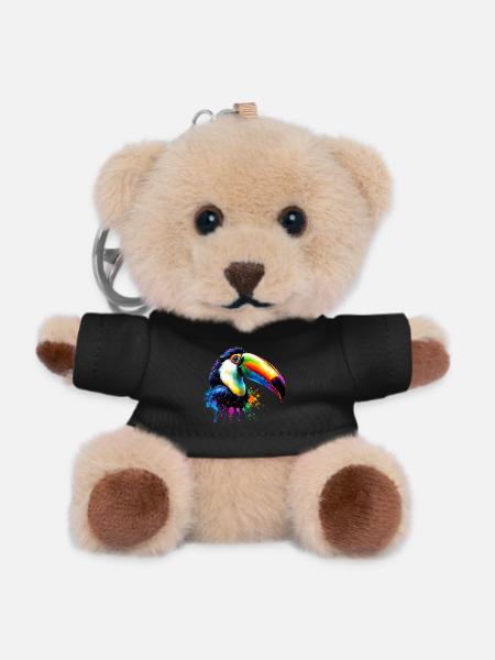 Tukan - Teddy Schlüsselanhänger - Schwarz