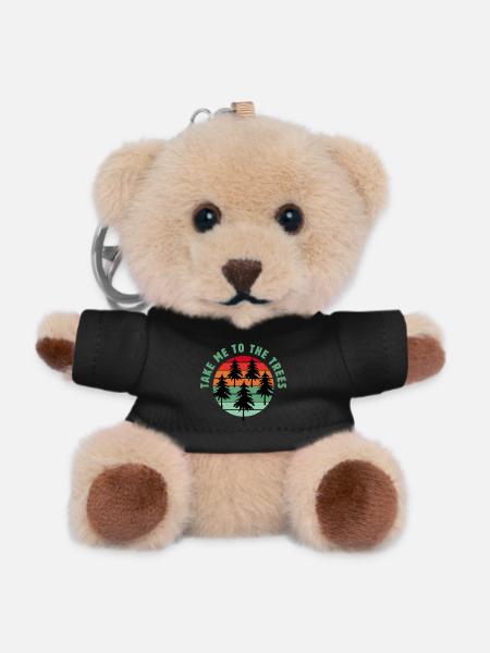 Take me to the trees - Teddy Keyring - black