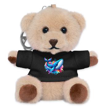 Whale - Teddy Keyring - black - Front