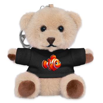 Clownfische - Teddy Schlüsselanhänger - Schwarz - Vorne