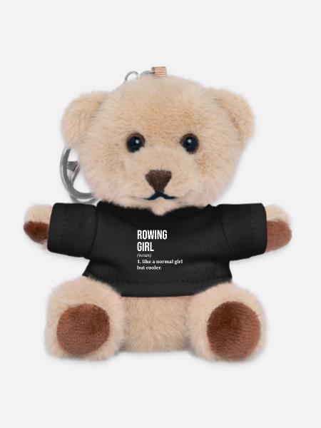 Rowing Rowing Rowing - Teddy Keyring - black
