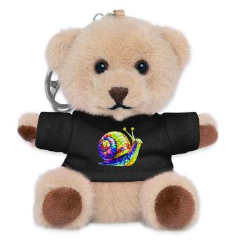 Schnecke - Teddy Schlüsselanhänger - Schwarz - Vorne