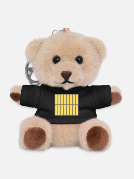 Graphic No. 4 - Teddy Keyring - black