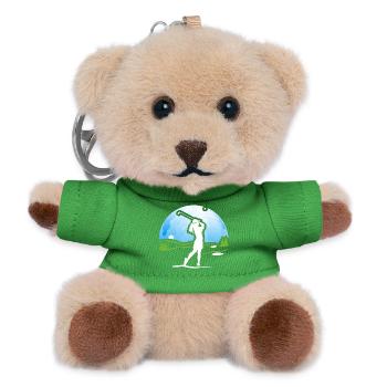 Golferin Golf Golf Shirt Geschenk - Teddy Schlüsselanhänger - Grün - Vorne